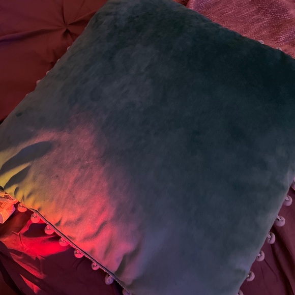 Teal vintage pillow - Picture 2 of 2